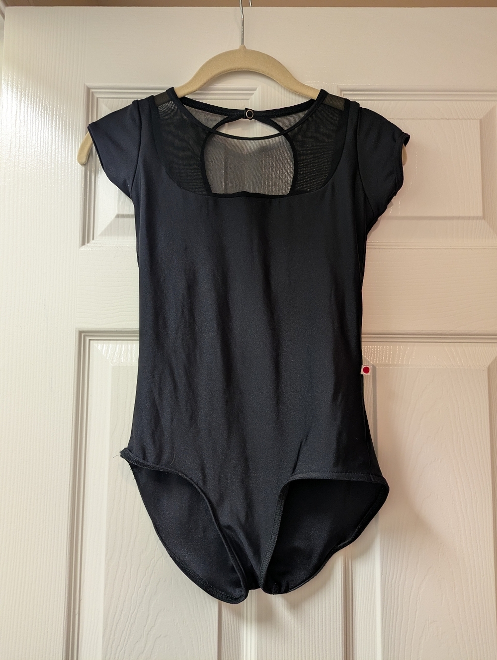 Yumiko Leotard Cynthia Cap Sleeve Black